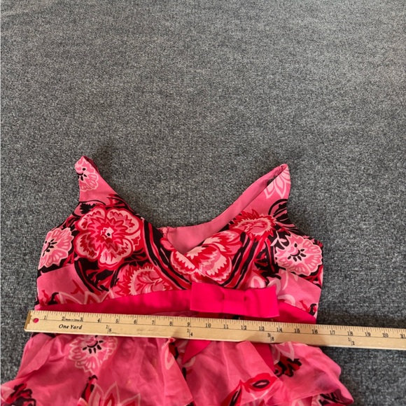 Tibi Pink Floral Ruffle Dress - Picture 11 of 14